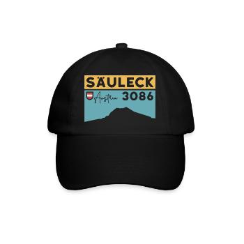 Säuleck Hohe Tauern Skitour Bergtour Klettersteig - Baseballkappe - Schwarz/Schwarz - Vorne