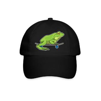 Frog Skater Skateboard Sport - Baseball Cap - black/black - Front