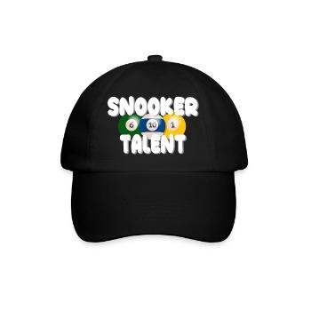 Billard Snooker Pool Spruch Sprüche - Baseballkappe - Schwarz/Schwarz - Vorne