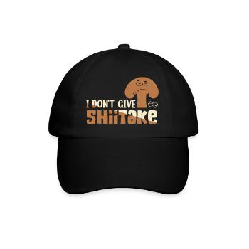 I Don't Give A Shiitake Mycologist Fungus - Baseball Cap - black/black - Front