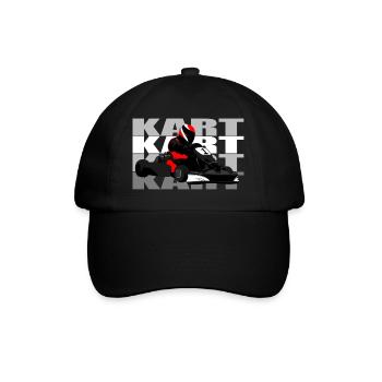 Kart - Baseballkappe - Schwarz/Schwarz - Vorne
