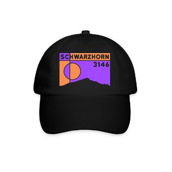 Flüela Schwarzhorn Davos Hiking Ski Touring High Tour - Baseball Cap - black/black - Front