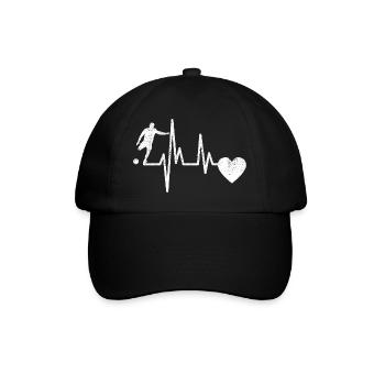 Fußballmannschaft Fußballdesign Fußballspieler - Baseballkappe - Schwarz/Schwarz - Vorne