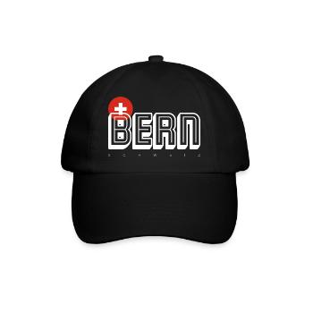 Bern Swiss City Emblem - Baseballkappe - Schwarz/Schwarz - Vorne