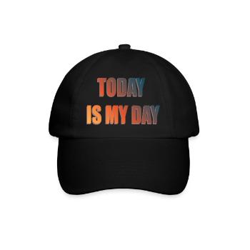 AUJOURD’HUI, C’EST MON JOUR - Casquette classique - noir/noir - Devant