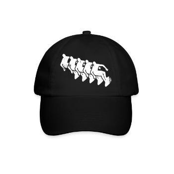 Wave Rider Drawing - Baseball Cap - black/black - Front