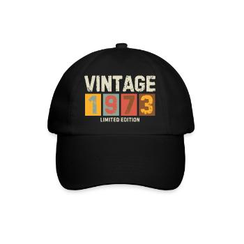 Vintage 1973 Limited Edition Classic birthday gift - Baseball Cap - black/black - Front