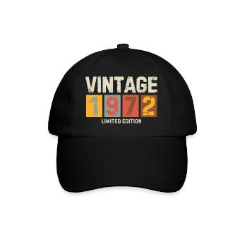 Vintage 1972 Limited Edition Classic original colo - Baseball Cap - black/black - Front