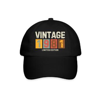 Vintage 1981 Limited Edition Classic original colo - Baseball Cap - black/black - Front