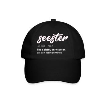 Seester Définition Maman Soeur Ami Soeur - Casquette classique - noir/noir - Devant