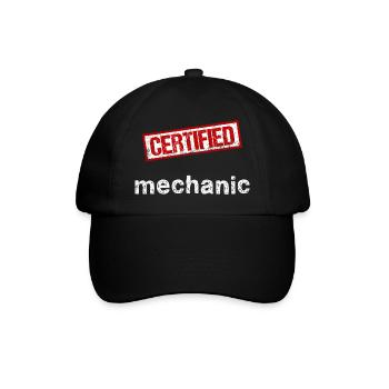 Mechaniker - Baseballkappe - Schwarz/Schwarz - Vorne