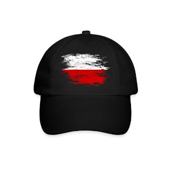 Poland flag used - Baseball Cap - black/black - Front