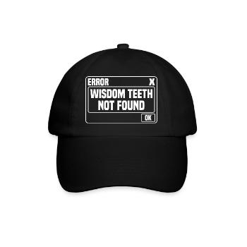 Wisdom Teeth Gift for Wisdom teeth removal - Baseball Cap - black/black - Front