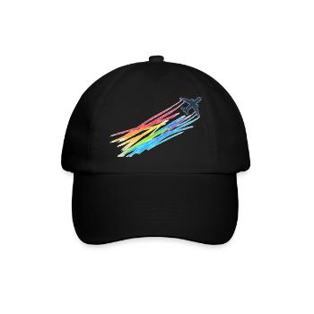 Rainbow Machine - Baseballkappe - Schwarz/Schwarz - Vorne