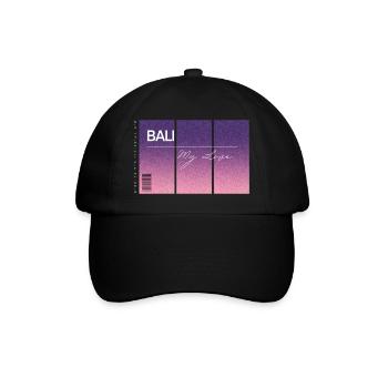 Bali, my love. Souvenir WITH GPS data - Baseball Cap - black/black - Front