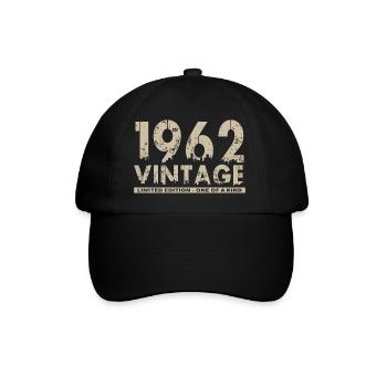 Vintage 1962 Bursdag - One of Kind - Casquette classique - noir/noir - Devant