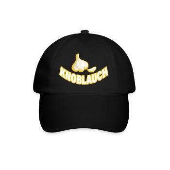 KNOBLAUCH - Baseballkappe - Schwarz/Schwarz - Vorne
