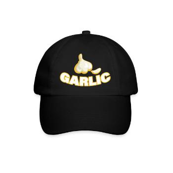 GARLIC - Baseballkappe - Schwarz/Schwarz - Vorne
