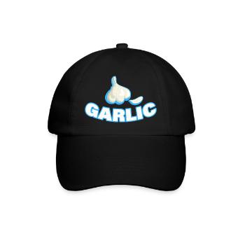 GARLIC - Baseballkappe - Schwarz/Schwarz - Vorne