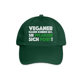 Veganzer haben keinen Sex | lustige Sprüche - Baseballkappe - Flaschengrün - Vorne
