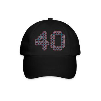40. 40 YEARS. 40th ANNIVERSARY. 40 YEARS ANNIVERSARY. - Baseball Cap - black/black - Front