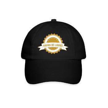 Maman de l'année - Fête des Mères - Casquette classique - noir/noir - Devant