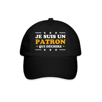 WHO ROCKS - Baseball Cap - black/black - Front