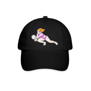 Volleyball Sports Girls - Baseball Cap - black/black - Front