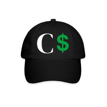 Lettre c dollar - Casquette classique - noir/noir - Devant
