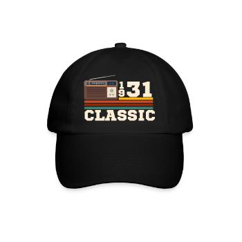 Anniversaire 1931 retro classic - Casquette classique - noir/noir - Devant