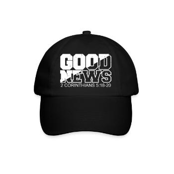 BONNES NOUVELLES Verset biblique Proverbe - Casquette classique - noir/noir - Devant