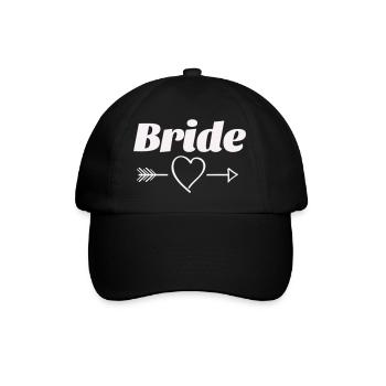Conception de flèche de coeur de mariée - Casquette classique - noir/noir - Devant