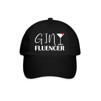 Ginfluencer Gin Statement Gin Drinker Saying - Baseball Cap - black/black - Front
