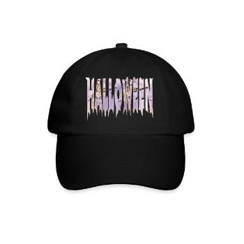 Icy Halloween Lettrage Squelette Gothique - Casquette classique - noir/noir - Devant