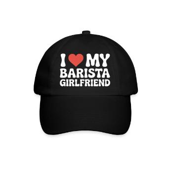 J’aime ma copine barista Barista Freundin - Casquette classique - noir/noir - Devant