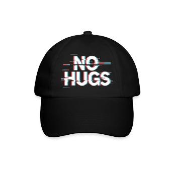 No Hugs Please Keep Your Distance Hug Anti Social - Baseball Cap - black/black - Front