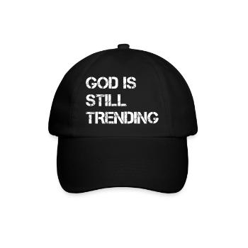 Gott bleibt im Trend - Casquette classique - noir/noir - Devant