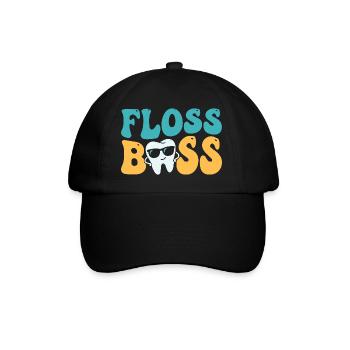Assistant dentaire dentaire Floss - Casquette classique - noir/noir - Devant