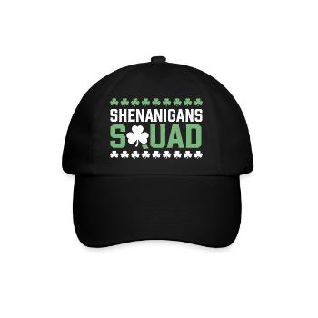 Shenanigans Squad Shamrock Tee - Baseball Cap - black/black - Front
