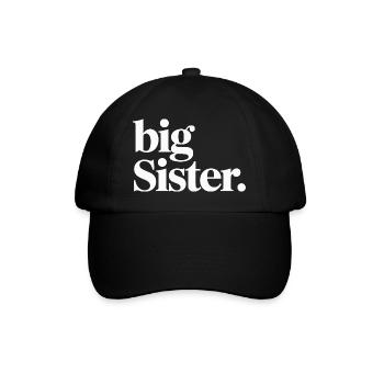 Typographie de la Grande Sœur - Casquette classique - noir/noir - Devant