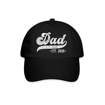 Dad Est. 2026 New Dad 2026 - Baseball Cap - black/black - Front