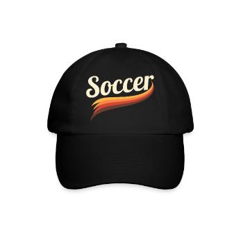 Retro Soccer Shirt – Iconic Football Look - Baseball Cap - black/black - Front