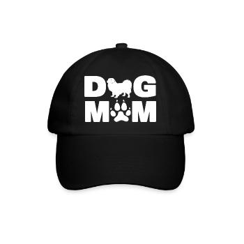 Cadeau de chiot empreinte de patte pour chiot tibétain d’épagneul, chien épagneul, - Casquette classique - noir/noir - Devant