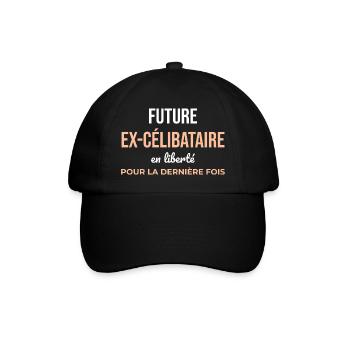 Future Ex-Célibataire — Dernière Liberté - Casquette classique - noir/noir - Devant