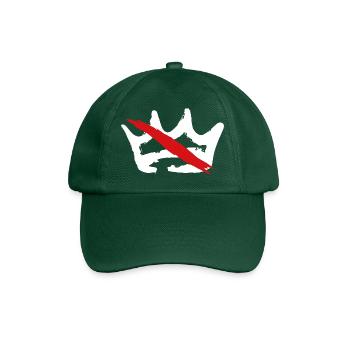 Kein König - Baseballkappe - Flaschengrün - Vorne