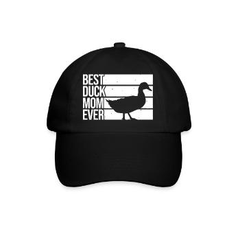 Best Duck Mom Ever - Baseball Cap - black/black - Front