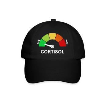 Échelle de cortisol bas - Casquette classique - noir/noir - Devant
