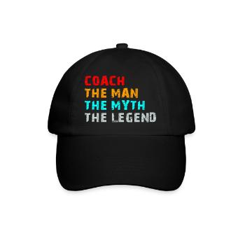 Coach L’Homme Le Mythe La Légende Drôle Cadeau - Casquette classique - noir/noir - Devant