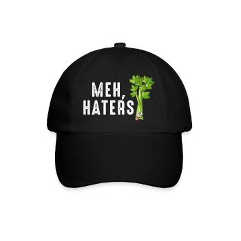 Bof, Tee des détracteurs du céleri - Casquette classique - noir/noir - Devant