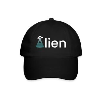Alien - Baseballkappe - Schwarz/Schwarz - Vorne